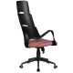 Офисное кресло Riva Chair Sakura терракота ткань фьюжн, черный пластик
