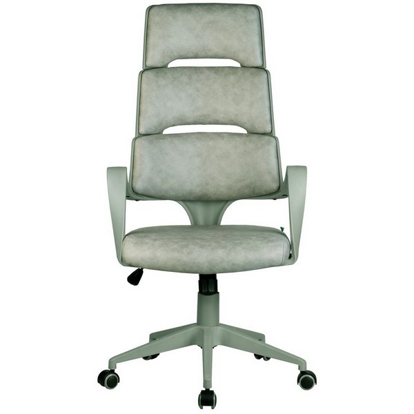 Офисное кресло Riva Chair Sakura пепельная ткань фьюжн, серый пластик