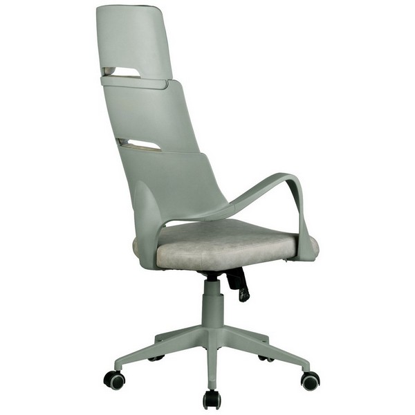 Офисное кресло Riva Chair Sakura пепельная ткань фьюжн, серый пластик