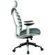 Офисное кресло Riva Chair Shark серая ткань, серый пластик