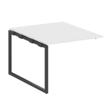 Проходной наборный элемент переговорного стола на О-образном м/к Metal System Quattro 4x4 40БО.ППРГ-1 белый, антрацит