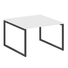 Переговорный стол, 1 столешница на О-образном м/к Metal System Quattro 4x4 40БО.ПРГ-1.2 белый, антрацит