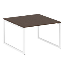 Переговорный стол, 1 столешница на О-образном м/к Metal System Quattro 4x4 40БО.ПРГ-1.2 дуб наварра, белый