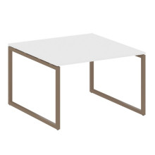 Переговорный стол, 1 столешница на О-образном м/к Metal System Quattro 4x4 40БО.ПРГ-1.2 белый, мокко