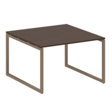 Переговорный стол, 1 столешница на О-образном м/к Metal System Quattro 4x4 40БО.ПРГ-1.2 венге цаво, мокко