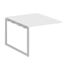 Проходной наборный элемент переговорного стола на О-образном м/к Metal System Quattro 4x4 40БО.ППРГ-1 белый, серый
