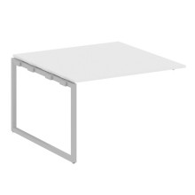 Проходной наборный элемент переговорного стола на О-образном м/к Metal System Quattro 4x4 40БО.ППРГ-2 белый, серый
