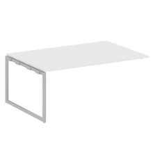Проходной наборный элемент переговорного стола на О-образном м/к Metal System Quattro 4x4 40БО.ППРГ-5 белый, серый