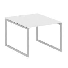 Переговорный стол, 1 столешница на О-образном м/к Metal System Quattro 4x4 40БО.ПРГ-1.1 белый, серый