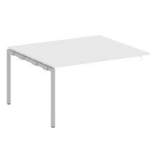 Проходной наборный элемент переговорного стола на П-образном м/к Metal System Quattro 4x4 40БП.ППРГ-3 белый, серый