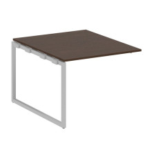 Проходной наборный элемент переговорного стола на О-образном м/к Metal System Quattro 4x4 40БО.ППРГ-1 венге цаво, серый