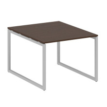 Переговорный стол, 1 столешница на О-образном м/к Metal System Quattro 4x4 40БО.ПРГ-1.1 венге цаво, серый
