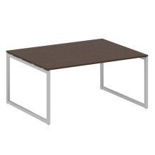 Переговорный стол, 1 столешница на О-образном м/к Metal System Quattro 4x4 40БО.ПРГ-1.4 венге цаво, серый