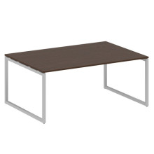 Переговорный стол, 1 столешница на О-образном м/к Metal System Quattro 4x4 40БО.ПРГ-1.5 венге цаво, серый