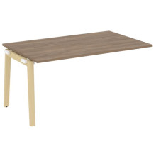 Проходной наборный элемент переговорного стола, опоры - массив дерева Onix Wood OW.NPRG-4 дуб аризона, дуб светлый