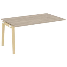 Проходной наборный элемент переговорного стола, опоры - массив дерева Onix Wood OW.NPRG-4 дуб аттик, дуб светлый