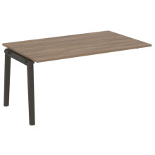 Проходной наборный элемент переговорного стола, опоры - массив дерева Onix Wood OW.NPRG-4 дуб аризона, дуб темный