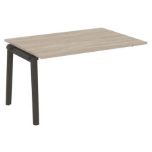 Проходной наборный элемент переговорного стола, опоры - массив дерева Onix Wood OW.NPRG-3 дуб аттик, дуб темный